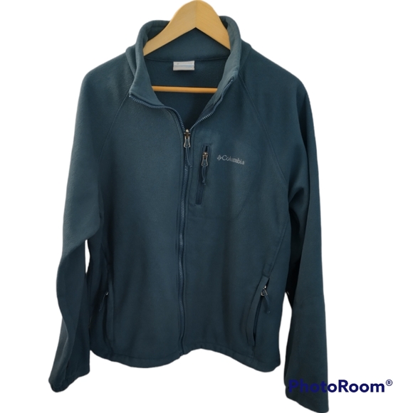 Columbia Other - #24 Columbia Sage Green Men Fleece Full Zip Sweater Jacket M